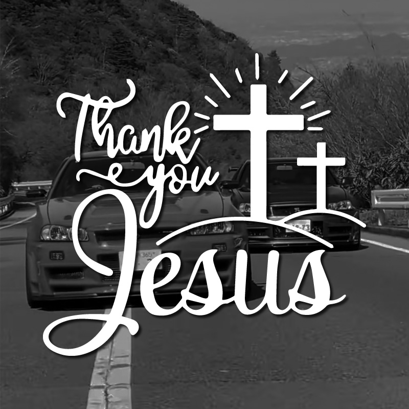 Laptop Accessories Price - Jesus Car Stickers Christian God Car