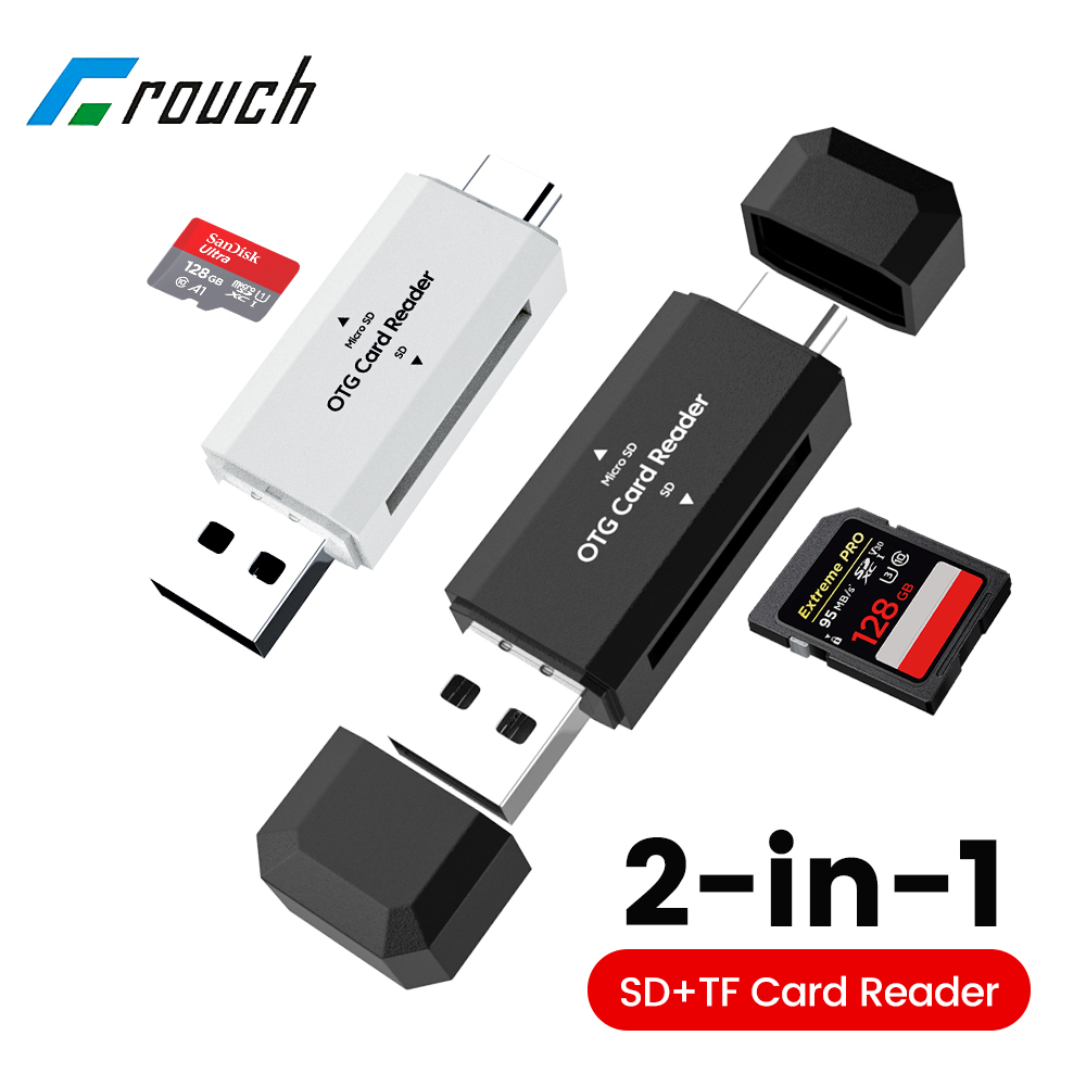 Laptop Accessories And Gadgets - 2-in-1 USB2.0 Card Reader SD TF