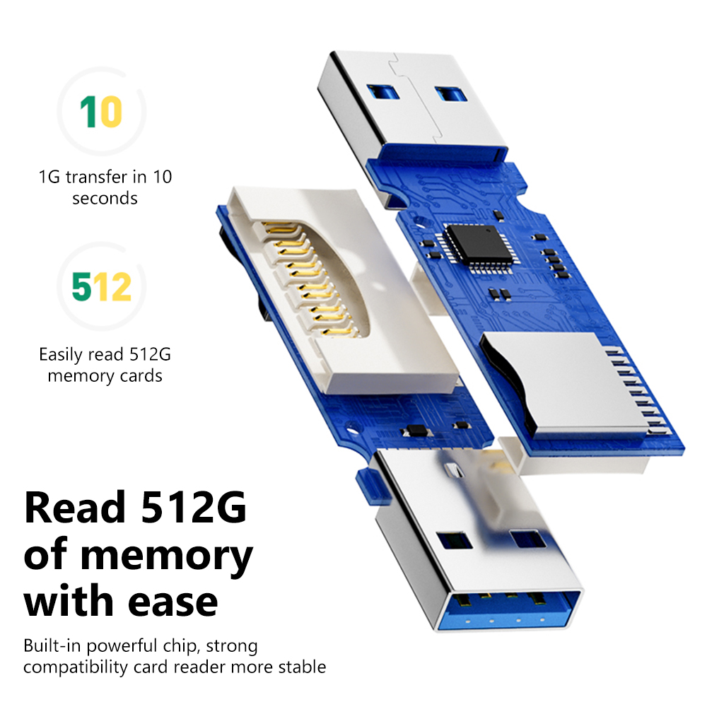 2 In 1 USB 3.0 Card Reader Por - Laptop Accessories And Gadgets 评论和价格