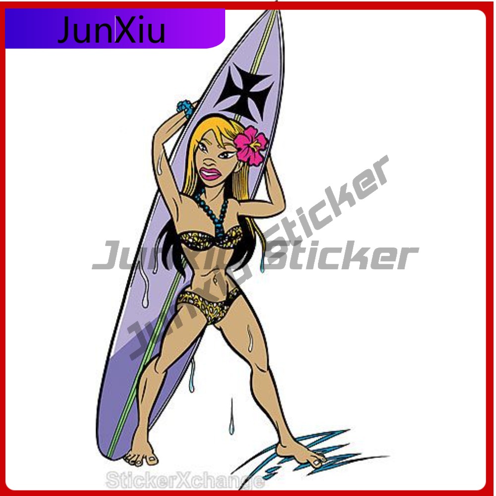 Surfer Girl Sticker New Best G - Laptop Accessories Best 评论和价格