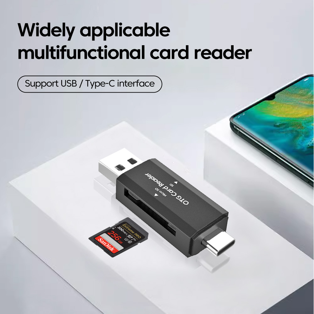 2 in 1 Type C SD TF Card Reade - Laptop Accessories And Gadgets 评论和价格