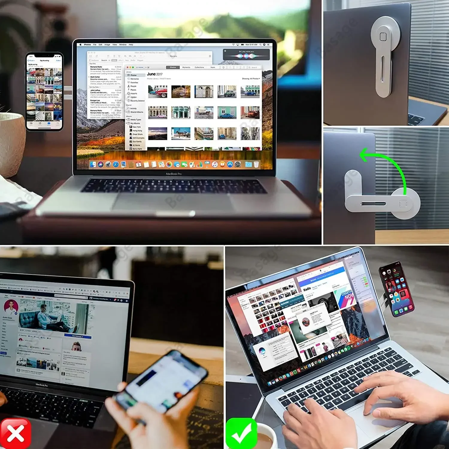 Foldable Magnetic Phone Holder - Laptop Accessories Must Have 评论和价格