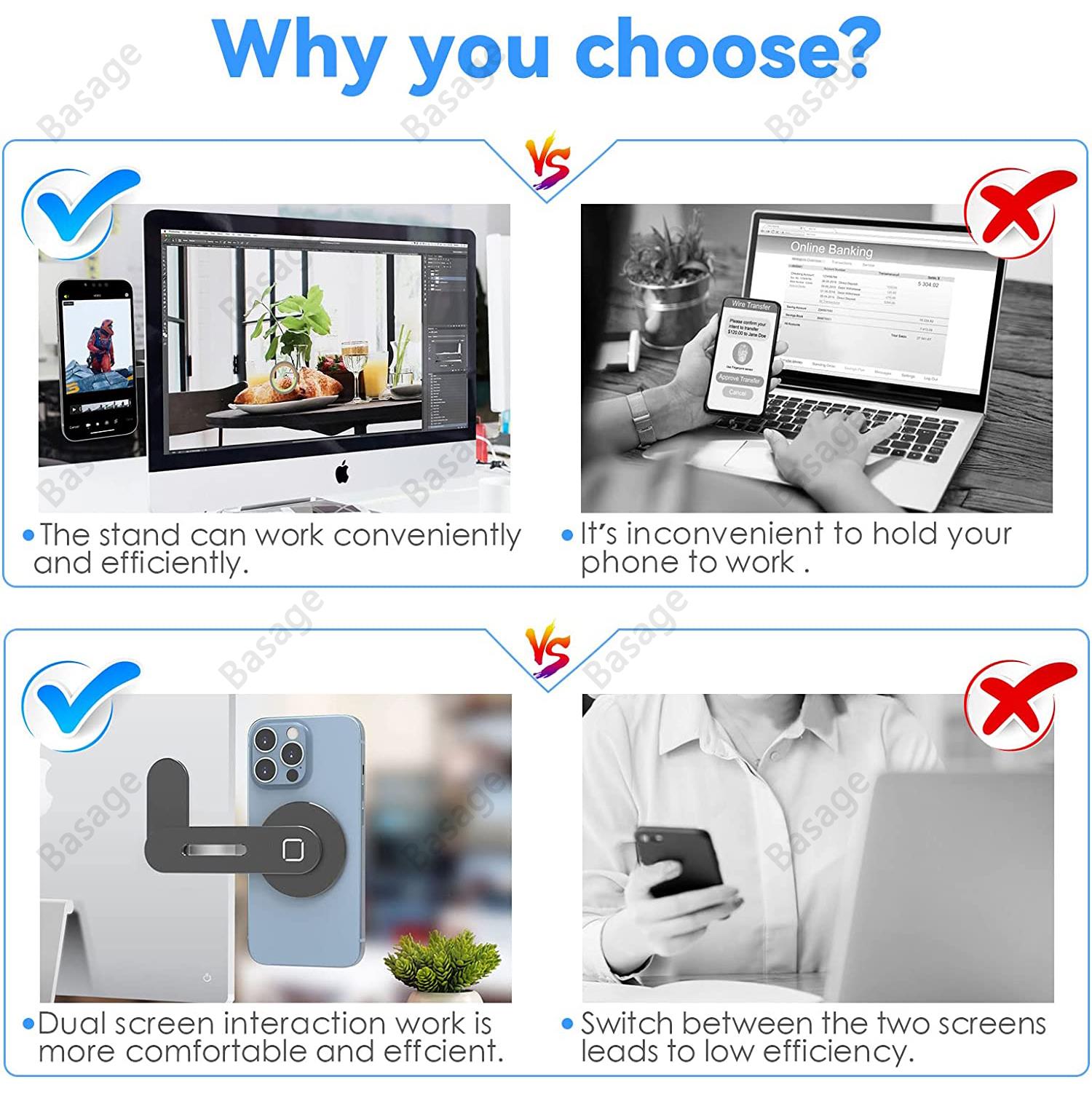 Magnetic Laptop Phone Holder C - Laptop Accessories Must Have 评论和价格