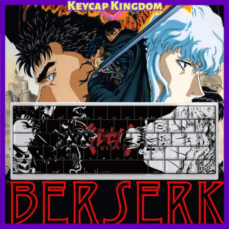 BERSERK Theme Anime Keycap 98  - Laptop Accessories For Gift 评论和价格