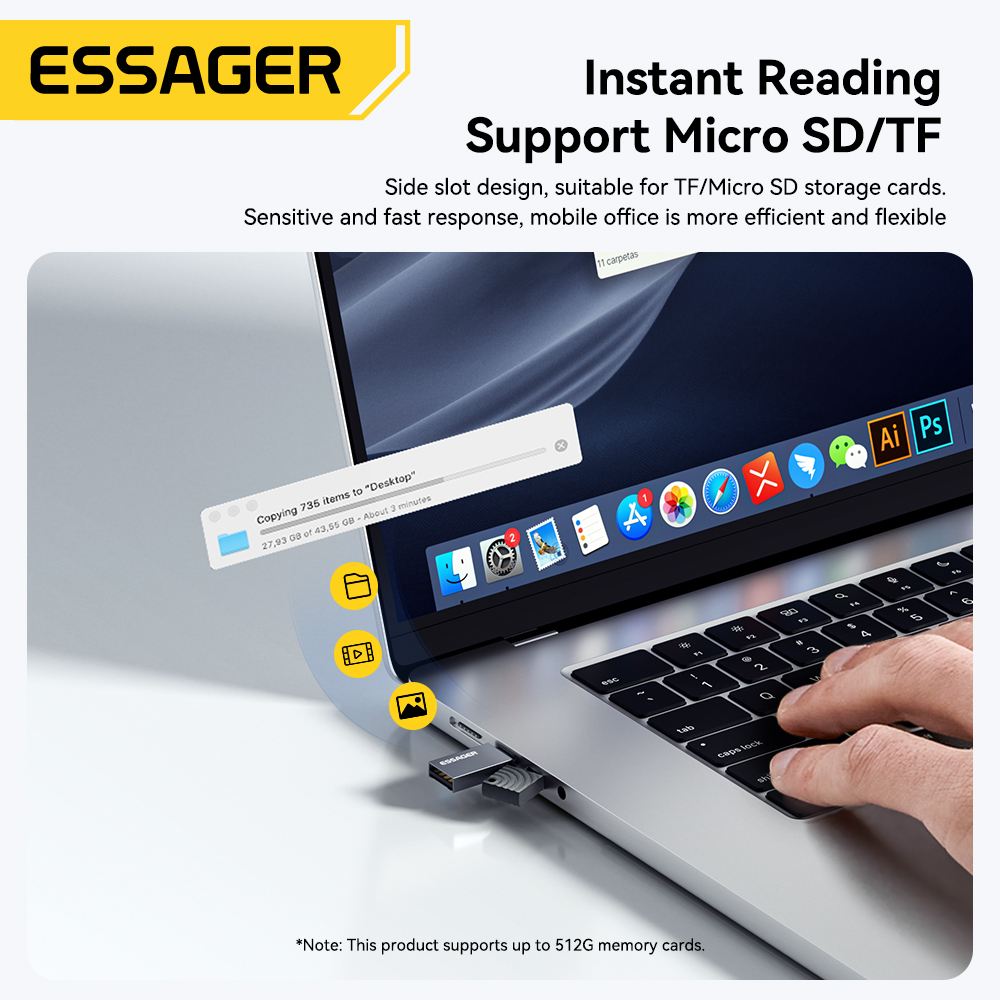 Essager 2 in 1 TF SD Card Read - Laptop Accessories And Gadgets 评论和价格