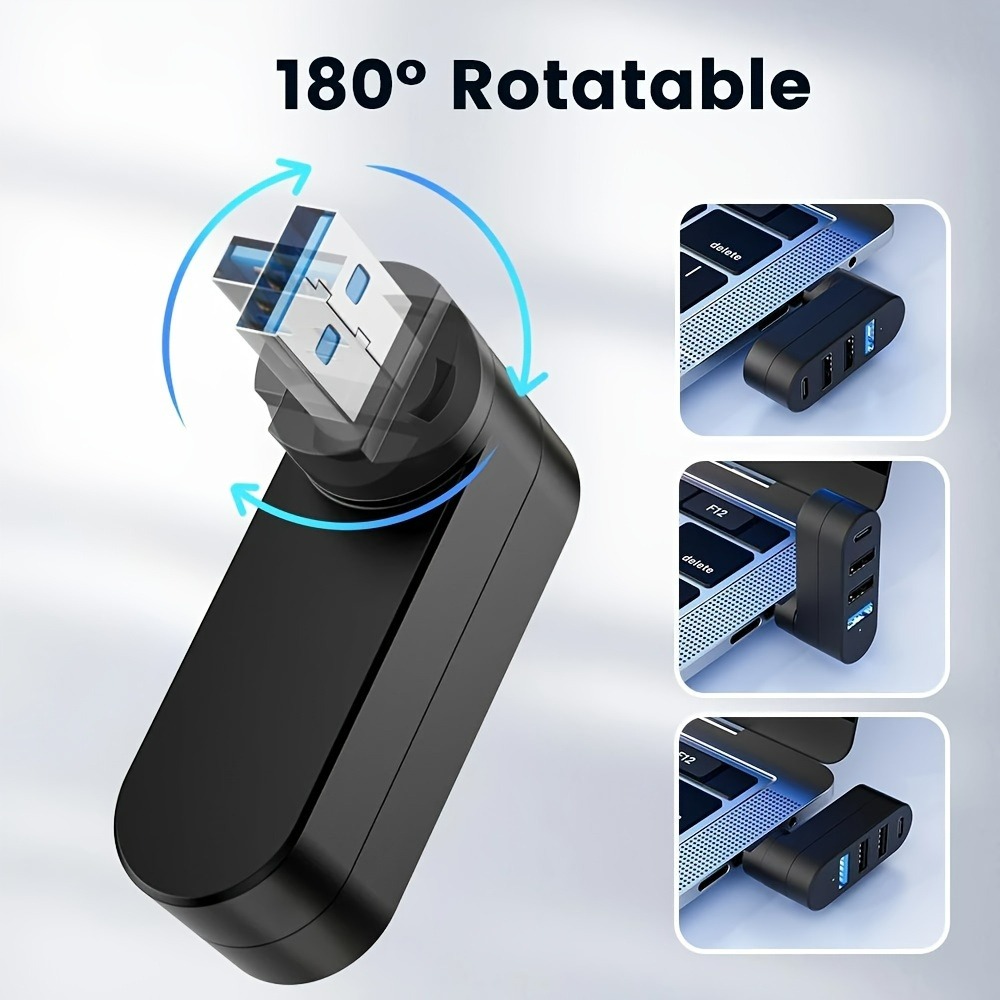 Mini Splitter 4 Ports USB Hub  - Laptop Accessories And Gadgets 评论和价格