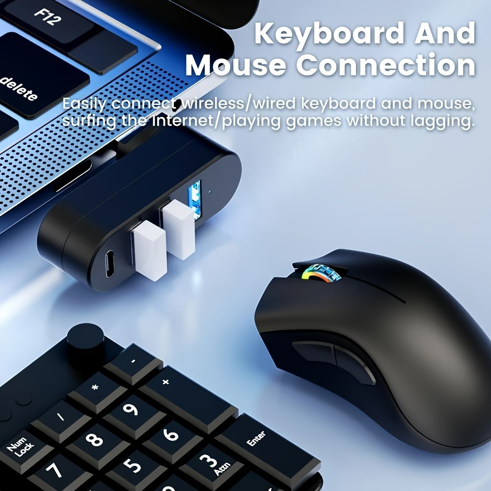 Mini Splitter 4 Ports USB Hub  - Laptop Accessories And Gadgets 评论和价格