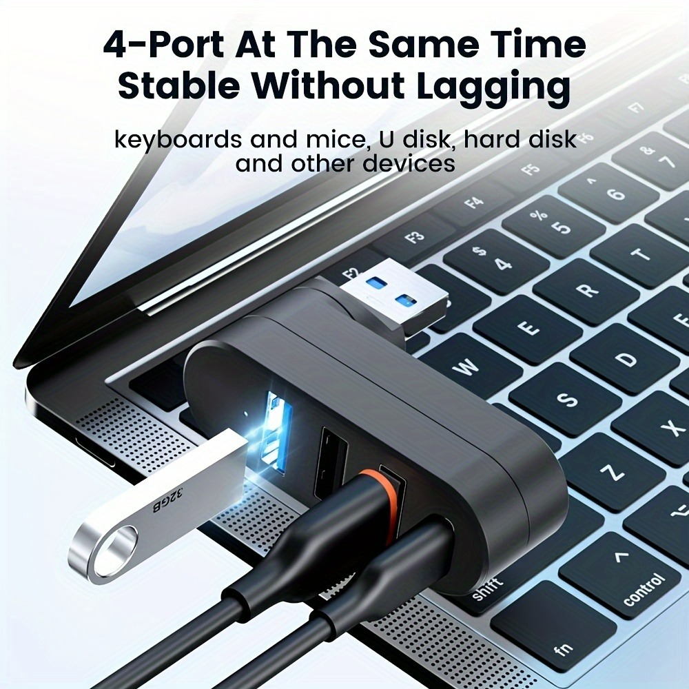 Mini Splitter 4 Ports USB Hub  - Laptop Accessories And Gadgets 评论和价格